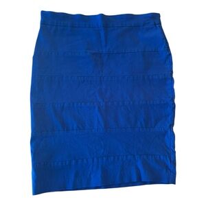 Alex & Olivia Womens Royal Blue Pull On Stretch Pencil Skirt Office Career Sz 14